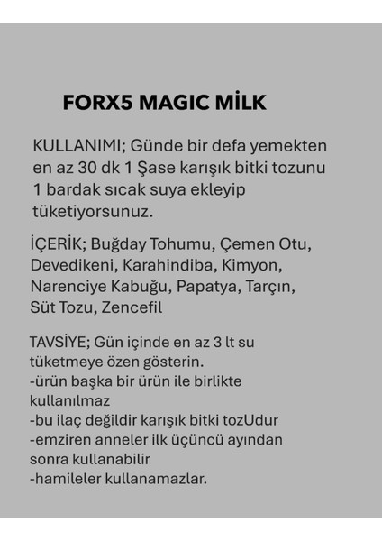 Forx5 Magıc Mılk