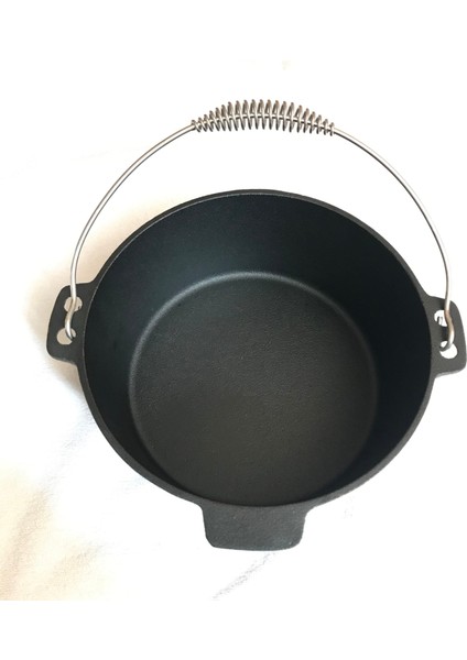 Döküm Tencere 10 Inch Dutch Oven Demir Döküm Kamp Tenceresi 25 cm indirimleri