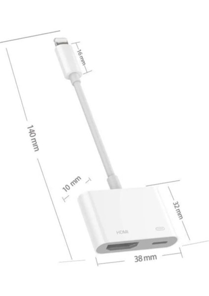 Lightning To Hdmi Çevirici Adaptör