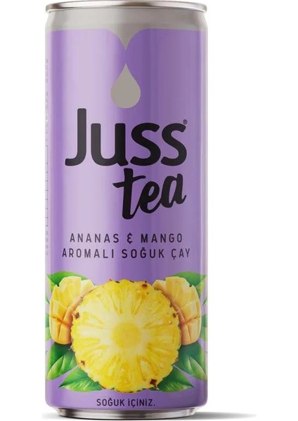 Juss Mango Ananas Aromalı 250 ml Buzlu Çay x24
