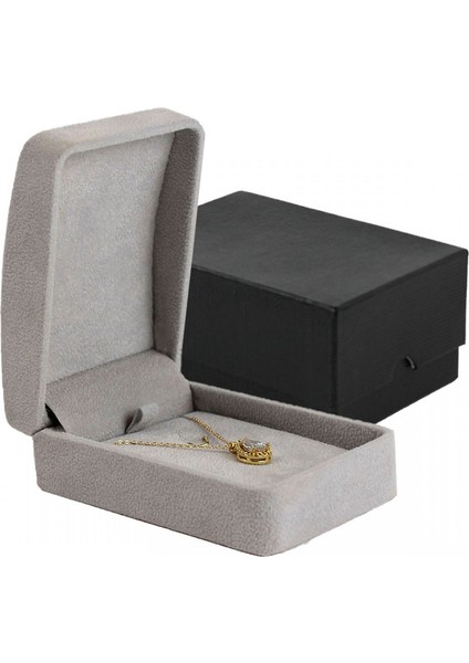 Alcantara Kolye Kutusu - Gri modelleri