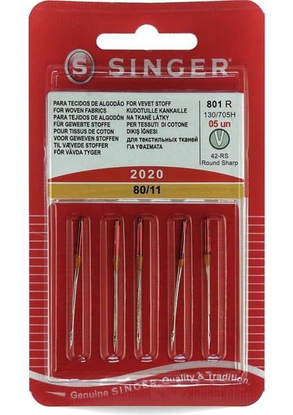 Sınger Makine Dikiş Iğnesi 2020 80/11 - 5 Li