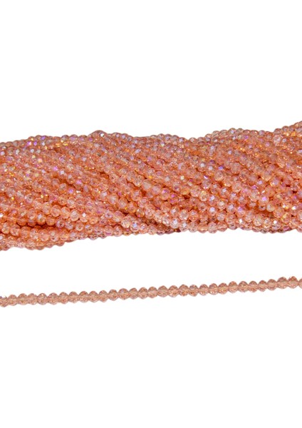 6 mm Somon Kristal Cam Boncuk 1 Dizi - (80-85 Adet) fiyatları