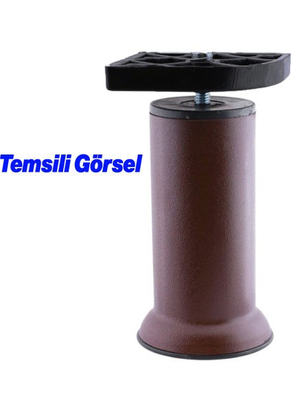 Gizli Plastik Bağlantı Aparatı M8 Civatalı Taban 8 Adet Kanepe Koltuk Baza Sehpa Montaj Ayak Ayağı