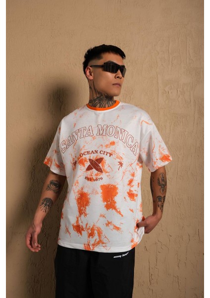 Santa Monica Oversize Unisex T-Shirt modelleri