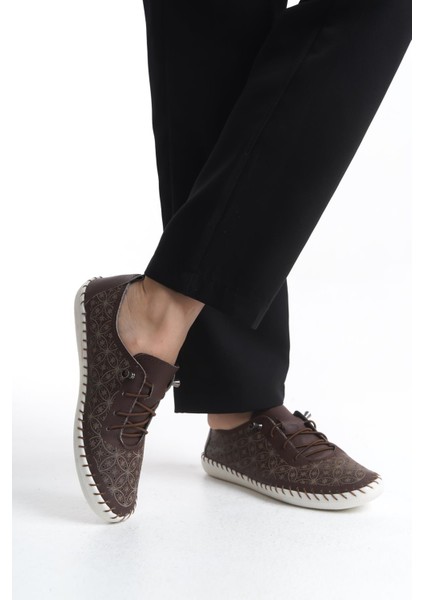 Kadın Deri Bağcıklı Günlük Ayakkabı Rahat Hafif Taban Tam Kalıp Esnek Dikişli Ayakkabı fiyatları