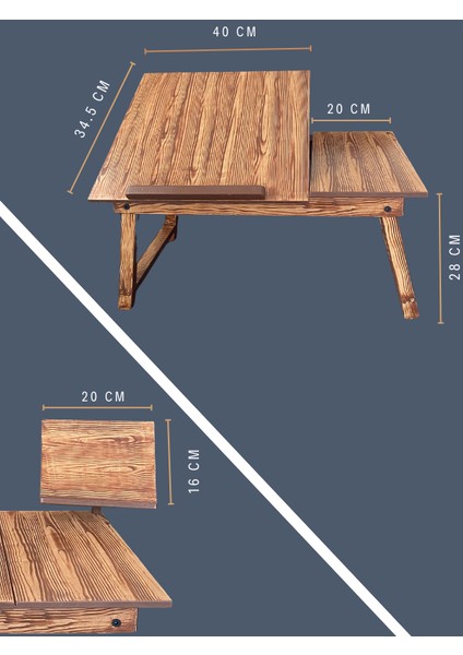 Ahşap Kuran-I Kerim Rahlesi - Ergonomik, Katlanabilir ve Ayarlanabilir Masaüstü Tasarım ile Konforlu Kitap Okuma