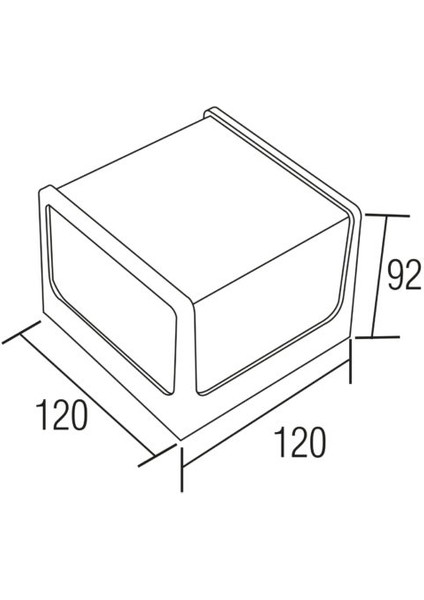 Cube 076-068-0008 Dış Mekan LED Aplik 8W 4200K fiyatları