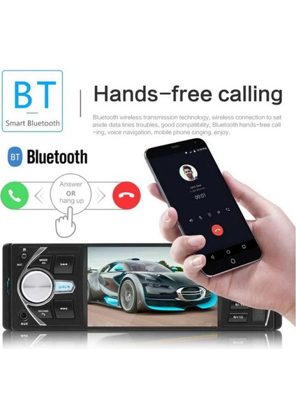 EXVOL 4.1 İNC Araba Oto Teyp USB Bluetooth Sd Aux + PARK KAMERASI