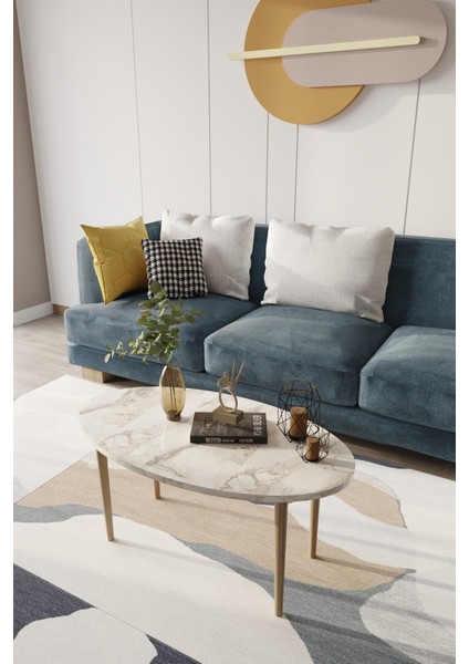 Wood Aria Orta Sehpa, Masa, Ahşap Ayaklı Orta Sehpa, Salon Masası, Sehpa