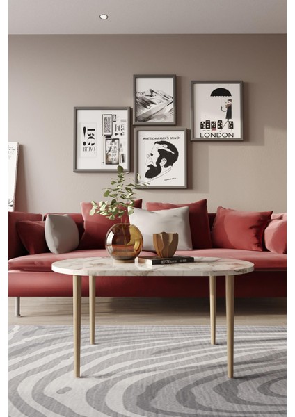 Wood Aria Orta Sehpa, Salon Orta Sehpa, Ahşap Ayaklı Orta Sehpa, Salon Masa, Sehpa fırsatları