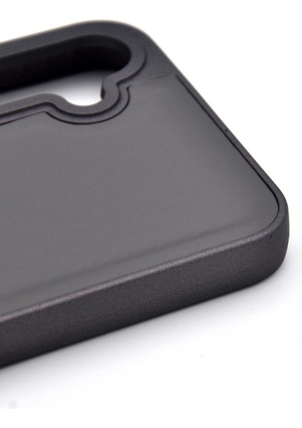 Samsung Galaxy A34 Uyumlu Deri Görünümlü Sert Kapak Kılıf Gri fırsatları