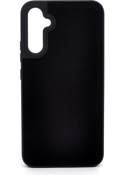 Samsung Galaxy S23 Uyumlu Deri Görünümlü Sert Kapak Kılıf Siyah