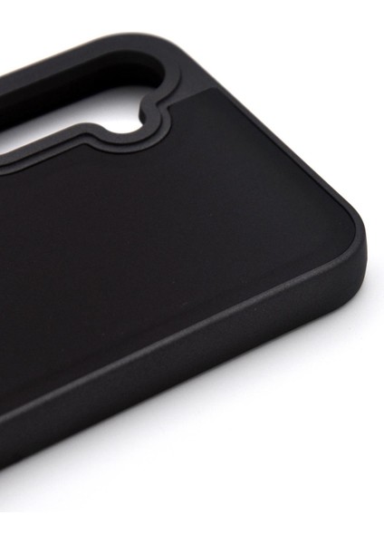 Samsung Galaxy S23 Uyumlu Deri Görünümlü Sert Kapak Kılıf Siyah fırsatları