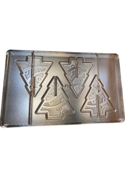 Polikarbon Yılbaşı Çam Ağacı Çikolata Kalıbı 2X20.5.GR | CM-3705