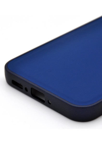 Samsung Galaxy A34 Uyumlu Deri Görünümlü Sert Kapak Kılıf Lacivert indirimleri