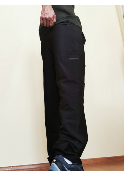 Erkek Siyah Kargo Cepli Lastikli Bel Outdoor Pantolon 2036-02 fırsatları
