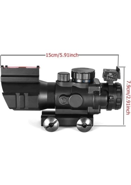 Spıke 4X32 Kırmızı Işıklı Dürbünü 4X32 ( Lisinya )