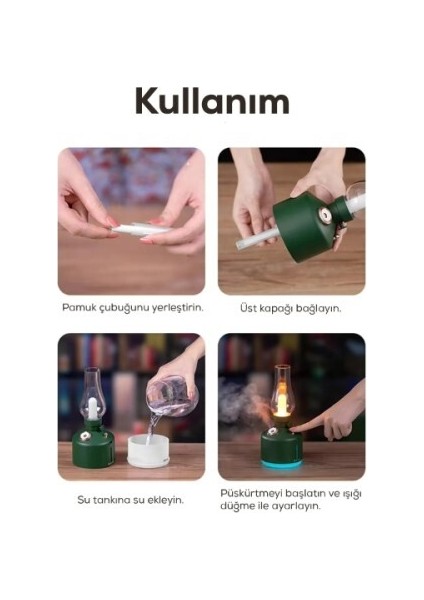 Gaz Lambası Tasarımlı Hava Nemlendirici modelleri