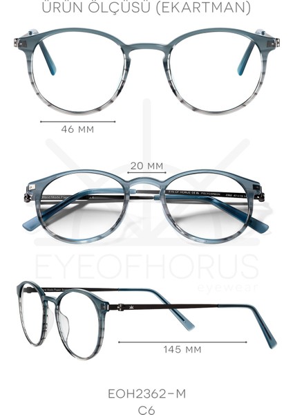 EOH2362-M C6 Mavi Degrade Mavi Işık Koruyucu Ekran Gözlüğü fırsatları