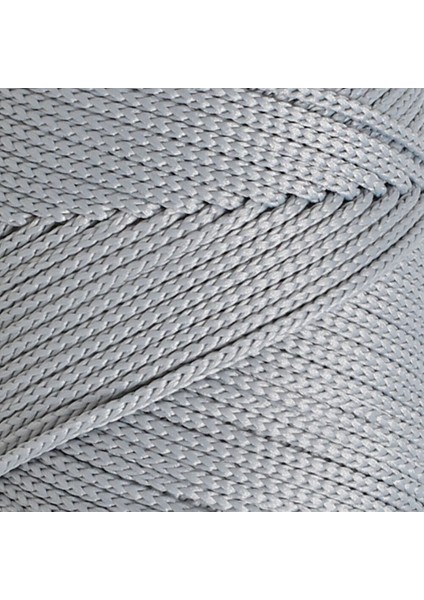 Polyester Soft Macrame Açık Gri El Örgü İpi - LM036 - 34441