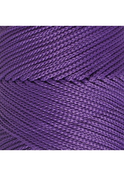 Polyester Soft Macrame Koyu Mor El Örgü İpi - LM025 - 34434