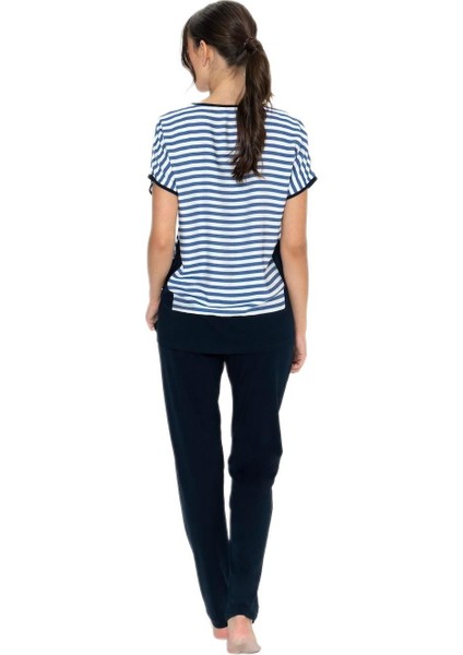 Kadın Lacivert Pijama Takım 20033 fırsatları