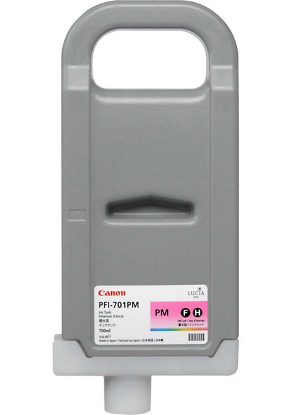® Canon PFI-701 Pm (Photo Magenta) Fotoğraf Kırmızı Mürekkep Kartuş 700 Ml. (0905B001)