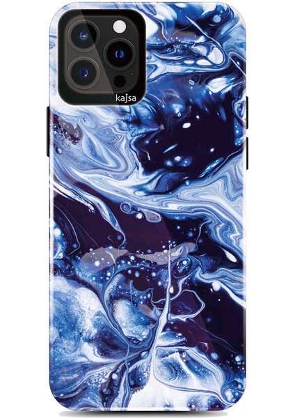Teleplus iPhone 13 Pro Max Kılıf Kajsa Lava Mermer Desenli Kapak