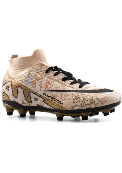 Garantili Bilekli Çoraplı Krampon Halı Saha 31-32-33-34-35-40-41-42-43-44 Numara Bej Renk