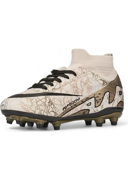 Garantili Bilekli Çoraplı Krampon Halı Saha 31-32-33-34-35-40-41-42-43-44 Numara Bej Renk fiyatları