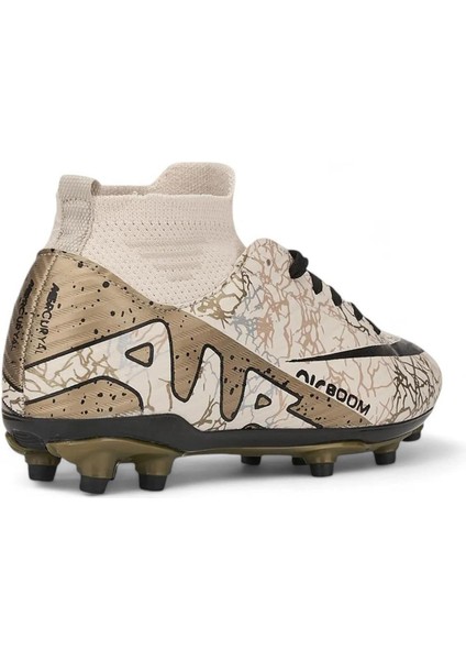 Garantili Bilekli Çoraplı Krampon Halı Saha 31-32-33-34-35-40-41-42-43-44 Numara Bej Renk fırsatları