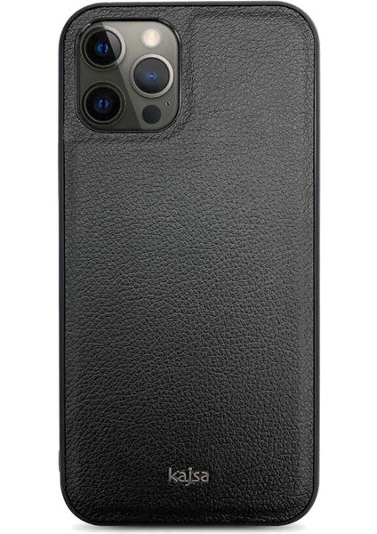 Teleplus iPhone 12 Pro Max Kılıf Kajsa Luxe Collection Hakiki Deri Kapak
