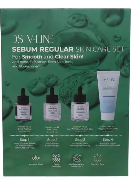 Ds V-Line Sebum Regular Cilt Bakım Seti