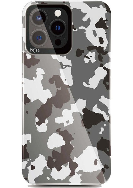 Teleplus iPhone 13 Pro Max Kılıf Kajsa Kamuflaj Kapak