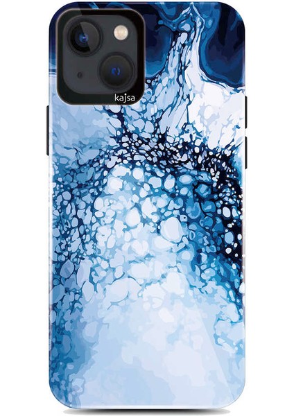 Teleplus iPhone 13 Kılıf Kajsa Lava Mermer Desenli Kapak