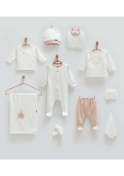 10'lu Ekru Bebek Hastane Çıkışı Takımı