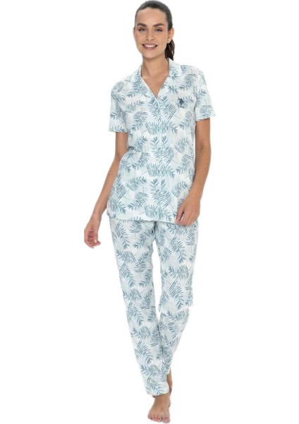 Kadın Mavi Pijama Takım 20087