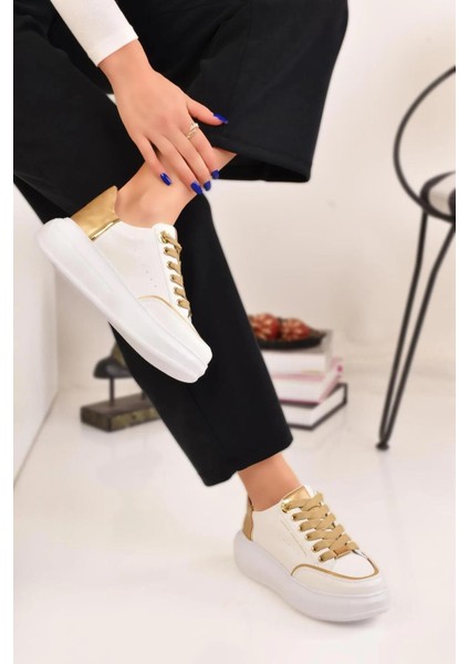 Kadın Kalın Tabanlı Hafif Spor Ayakkabı Sneaker fiyatları