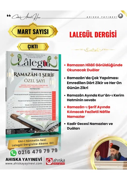 Lalegül Dergisi 145. Sayı Mart 2025