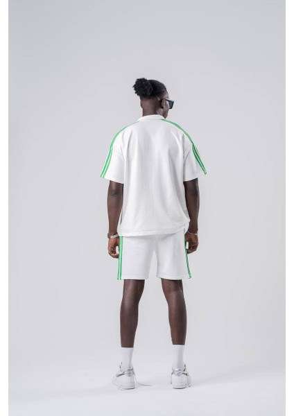 Şeritli Oversize Unisex Alt-Üst Takım