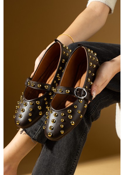 Troklu Tokalı Rahat Taban Kadın Babet 57-42-25