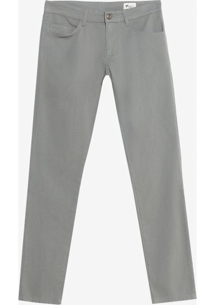 Pamuklu Slim Fit Dar Kesim Yan Cep Esnek Casual Pantolon