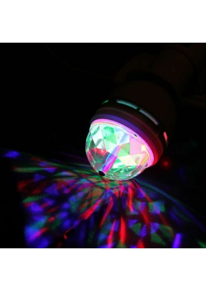 2 Pcs Disco Ball LED Light 2 Adet Disko Işığı Rgb Disko Işık Topu Ampul LED Işık Dönen Disko Topu