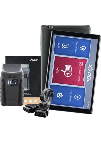Xtool A30 Türkçe Oto Arıza Tespit Cihazı 10.1 Inch Maxron Mxpro Tablet - 8 Çekirdekli Işlemci 6 GB Ram ve 64 GB Kapasite