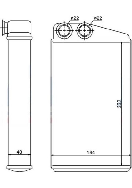 -KRN007040 - Kalorifer Radyatörü Megane Iı