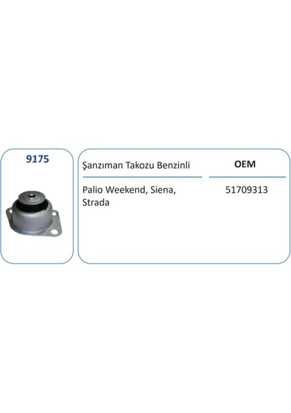 9175 - Şanzıman Takozu Palıo Sıena 1.2
