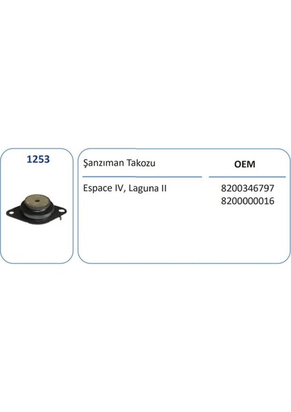 1253 - Sanzıman Takozu Sol Laguna Iı Espace Iv Vel Satıs