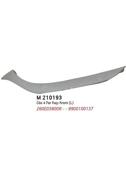 MRL210193 - Far Altı Çıtası Sol Krom Clıo Iv