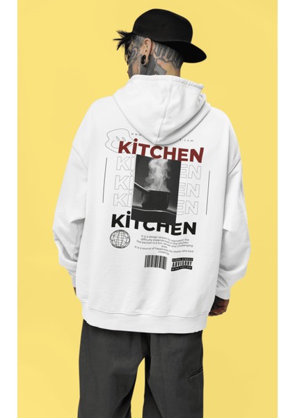 Hot Kitchen 3iplik Şardonlu Premium Unisex Hoodie